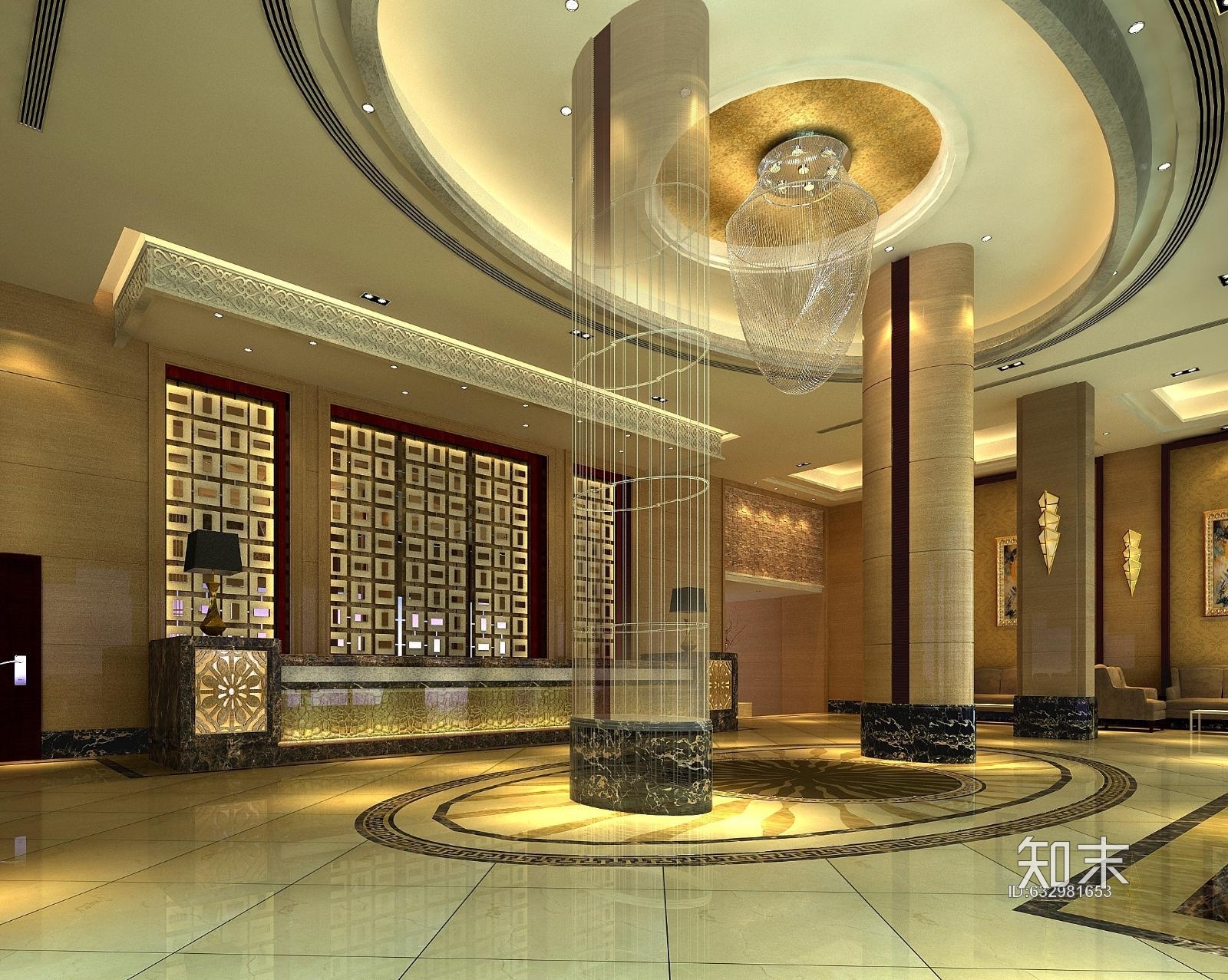 某酒店整套施工图+效果图+材料表+家具表+厨柜施工图施工图下载【ID:632981653】