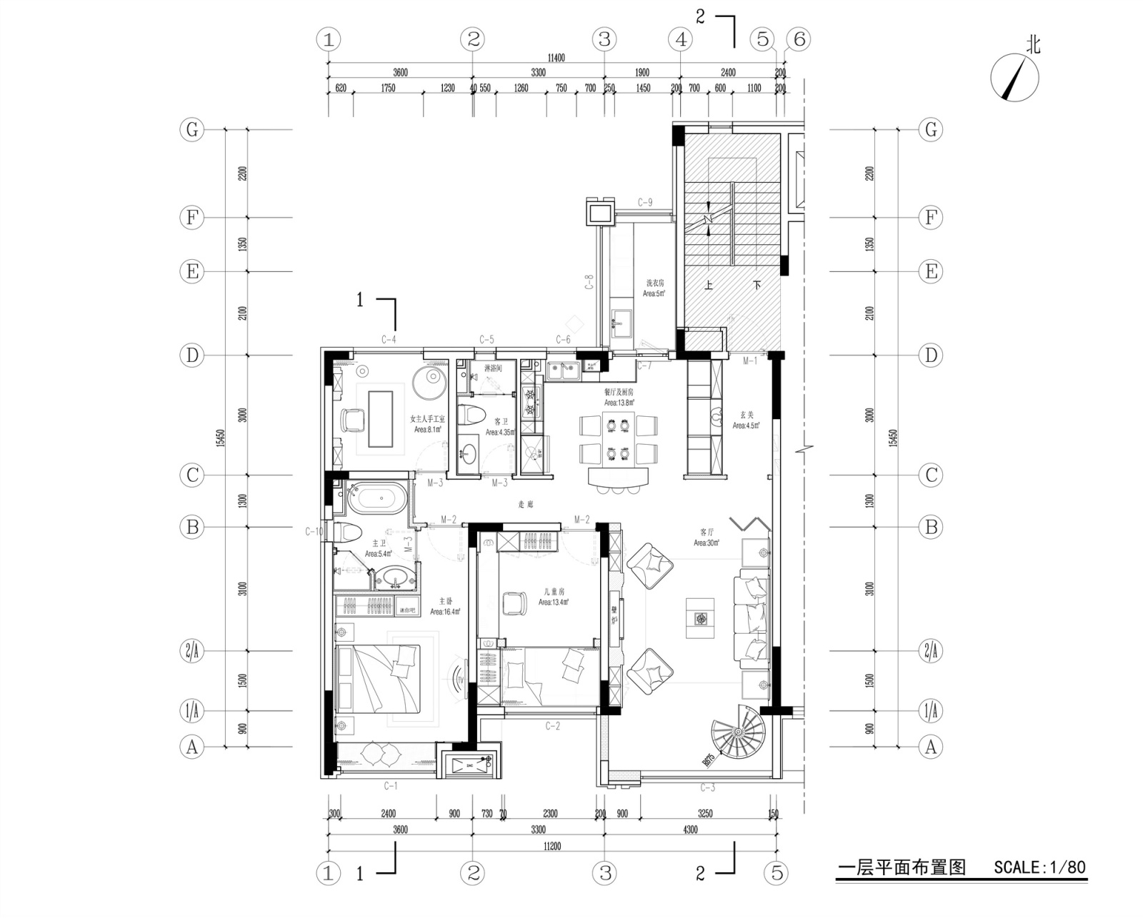 一然设计--以海风诠释浪漫（全）cad施工图下载【ID:530693498】