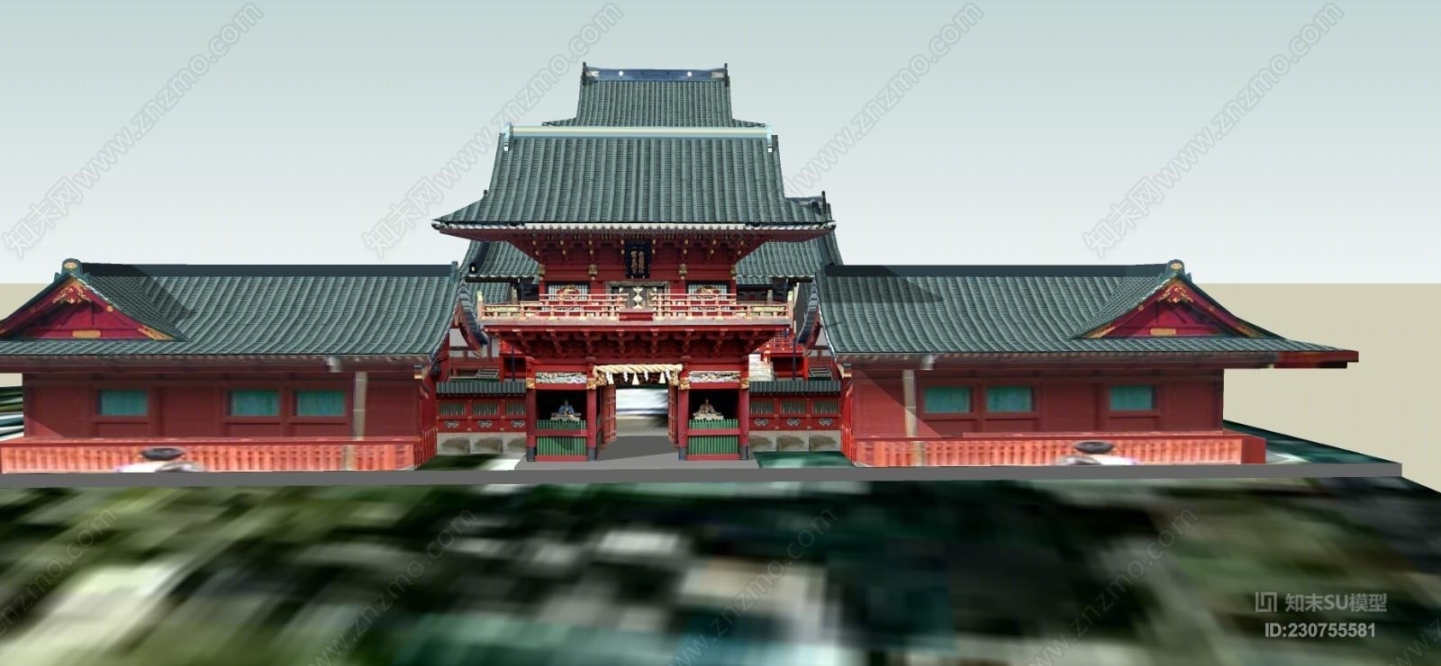 日本神社SU模型下载【ID:230755581】