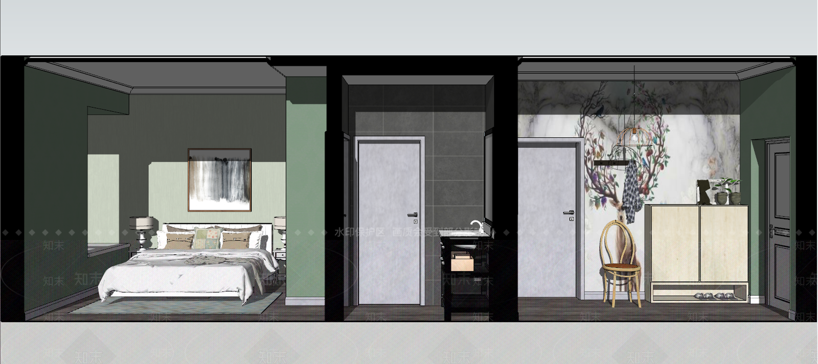 北欧SU模型下载【ID:233088701】