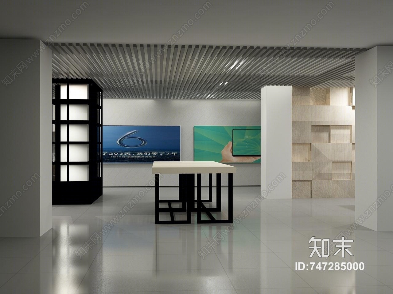 手机展厅3D模型下载【ID:747285000】