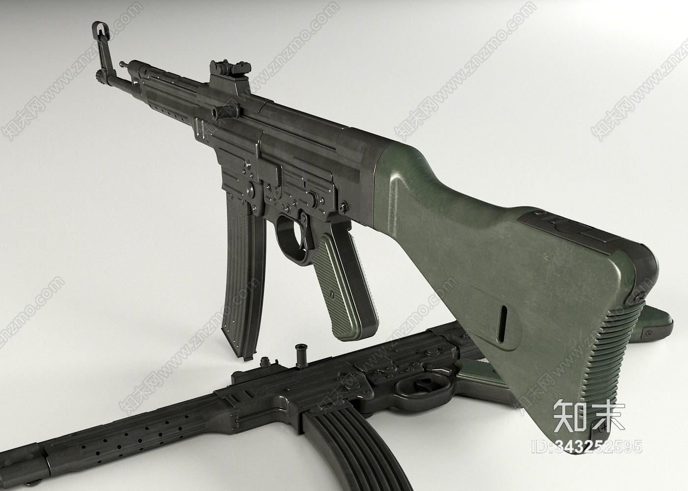 现代StG44突击步枪3D模型下载【ID:343252595】