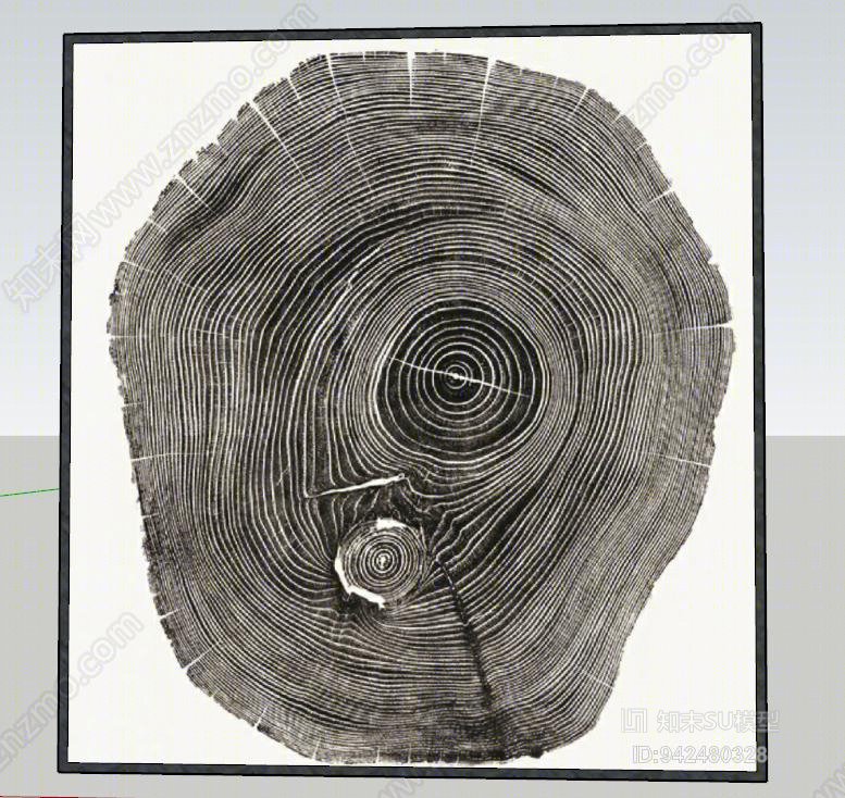 中式壁画SU模型下载【ID:942480328】