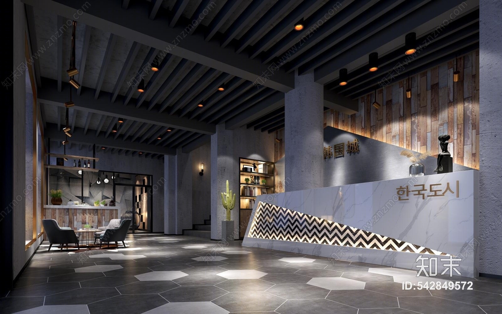 现代婚纱摄影店3D模型下载【ID:542849572】