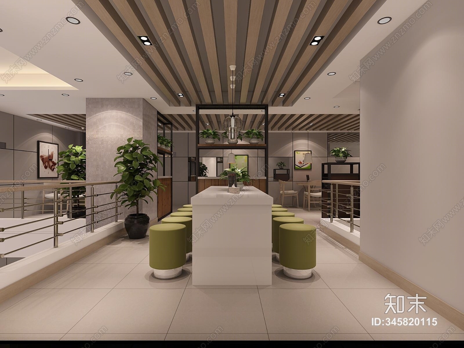 北欧餐厅3D模型下载【ID:345820115】