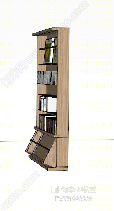 现代风格展示柜SU模型下载【ID:251923566】