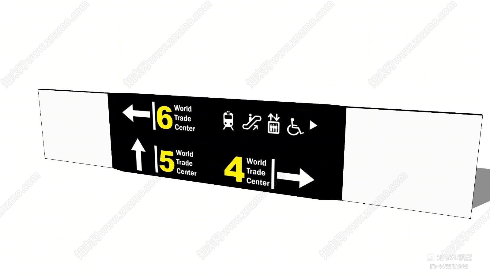 现代指示牌SU模型下载【ID:445550928】