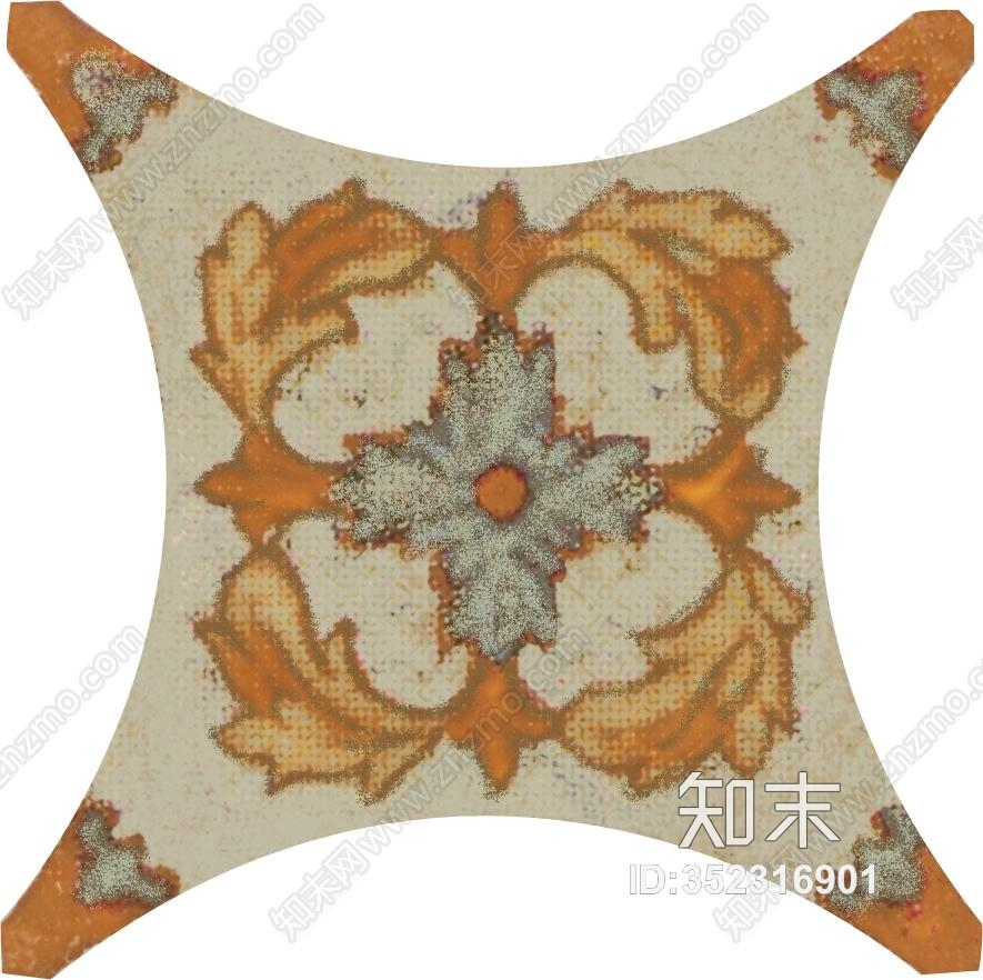 仿古地砖角花高清贴图贴图下载【ID:352316901】