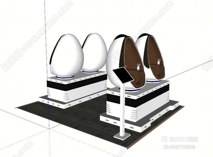 现代VR设备SU模型下载【ID:643719908】