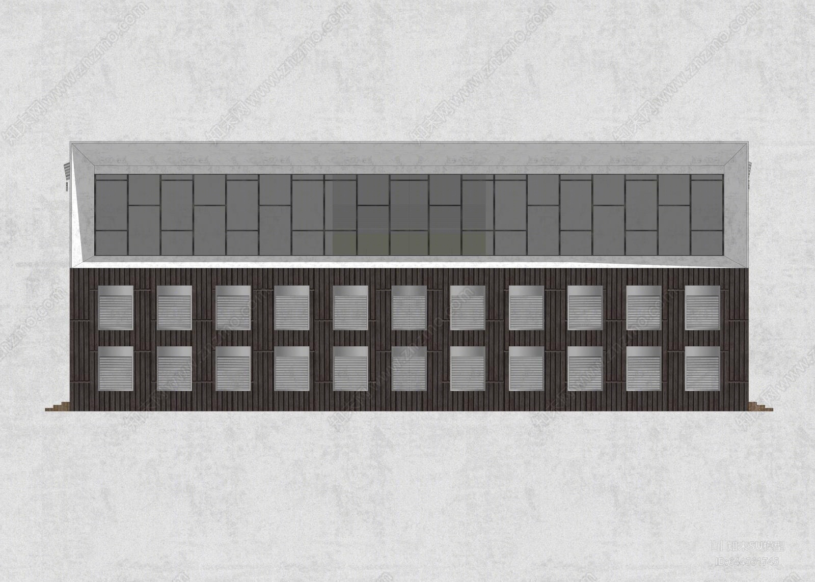 现代绿色建筑SU模型下载【ID:644561745】