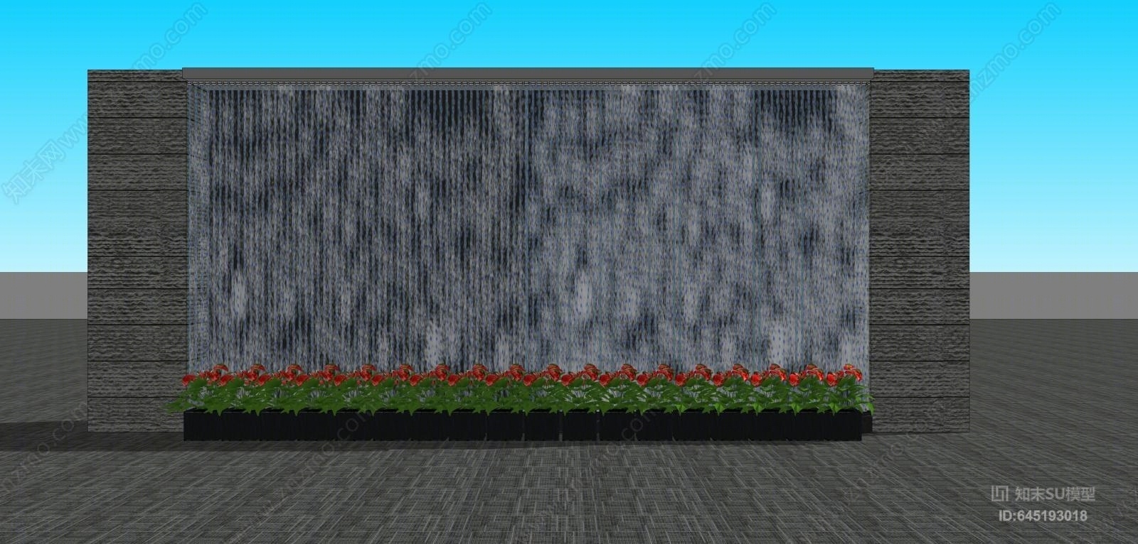 现代景观小品SU模型下载【ID:645193018】