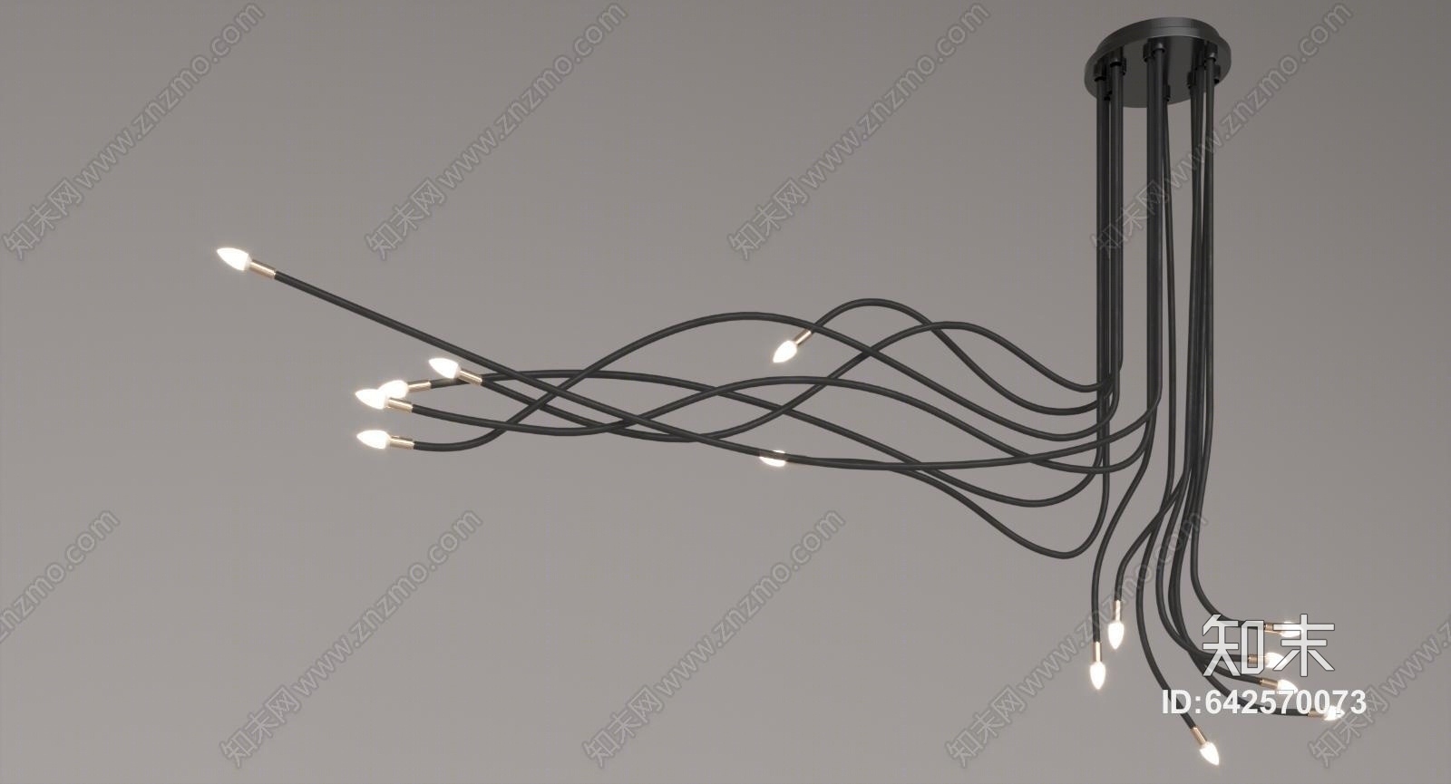 现代简约金属灯3D模型下载【ID:642570073】
