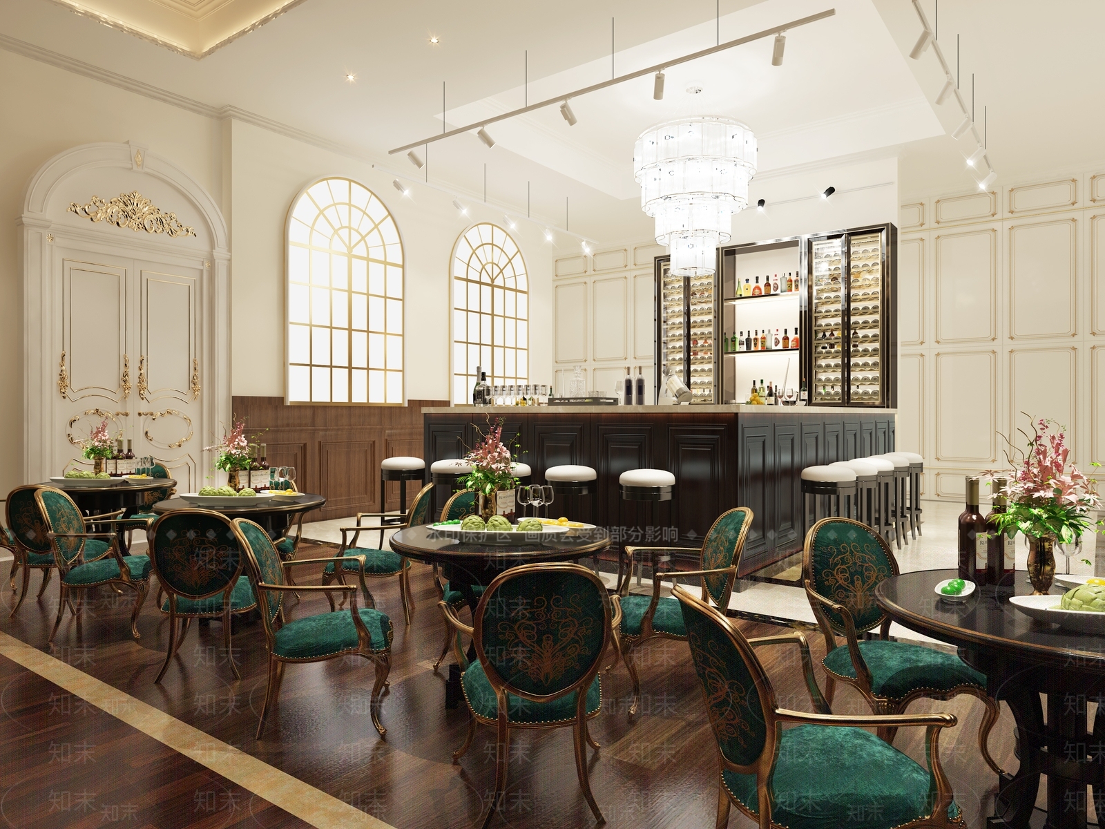 欧式酒柜明亮模型3D模型下载【ID:235221670】