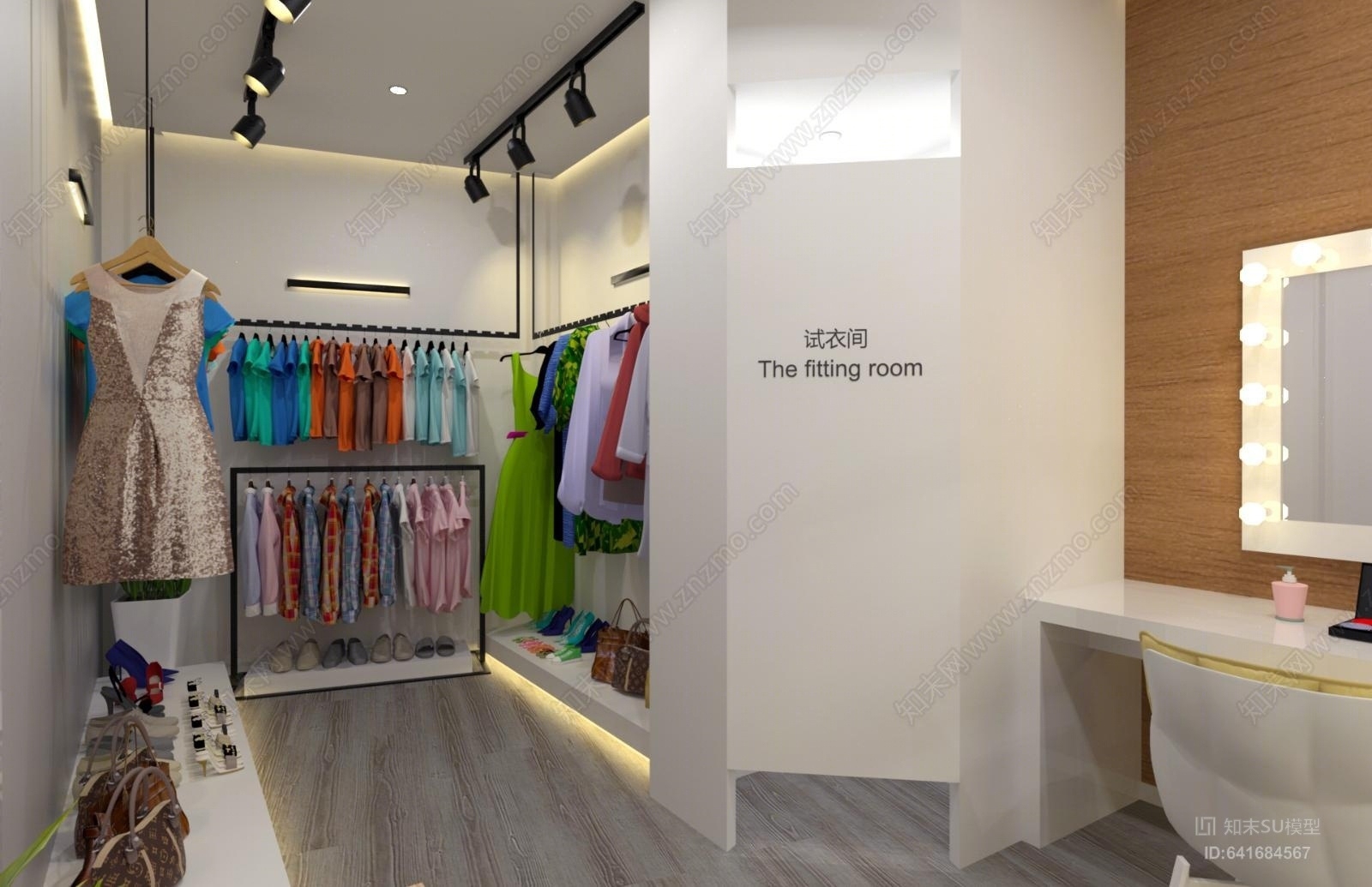 北欧风格儿童摄影馆SU模型下载【ID:641684567】