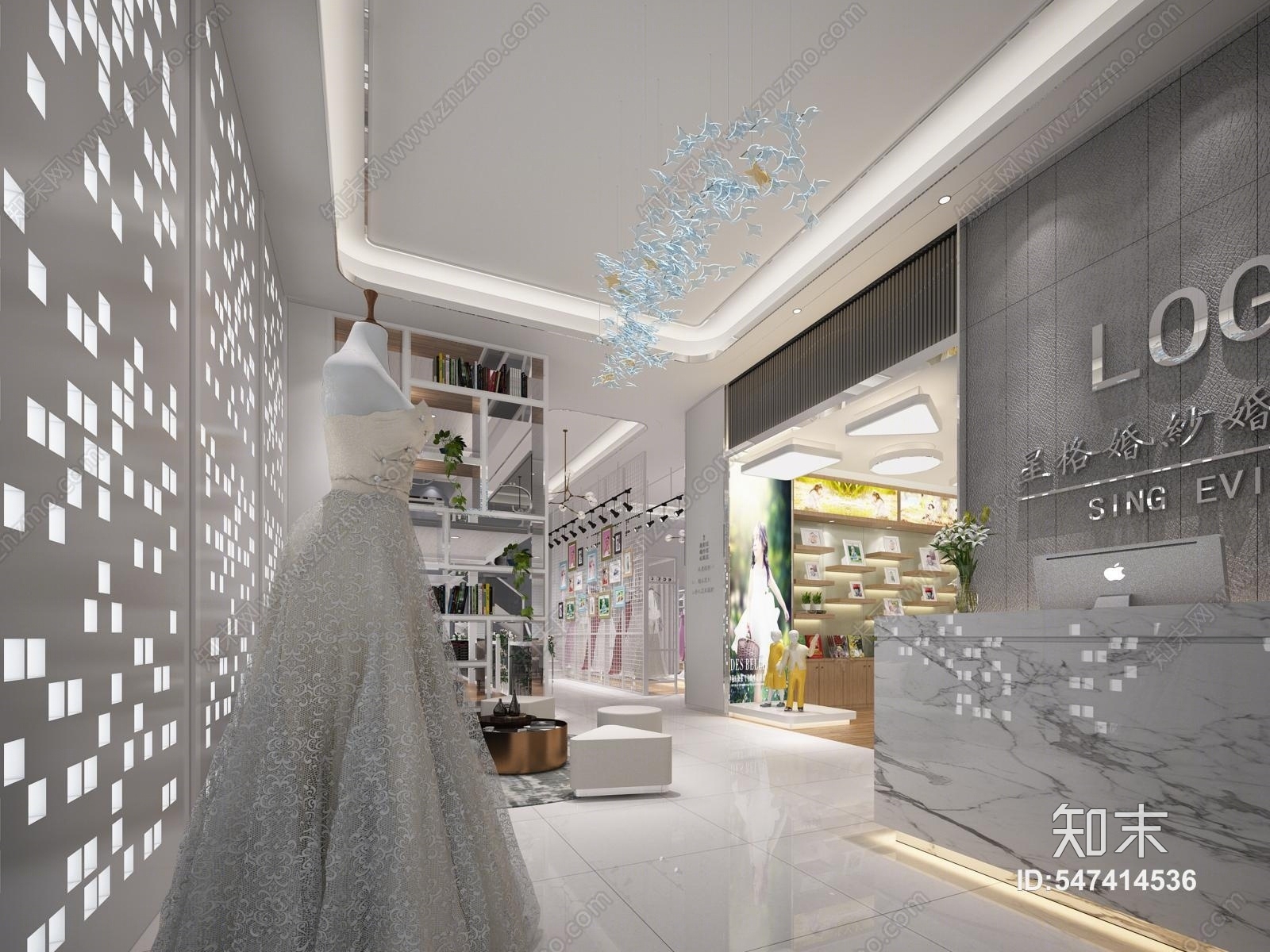 现代婚纱摄影店3D模型下载【ID:547414536】