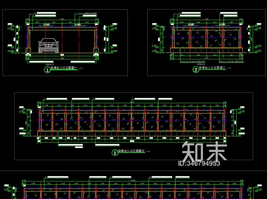 现代简约施工图下载【ID:346794953】