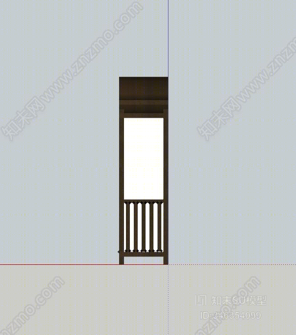 中式古风景观创意垃圾桶SU模型下载【ID:346354099】