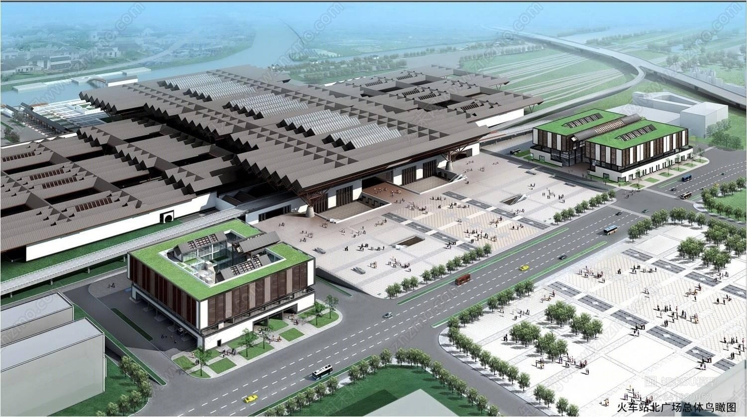 单体建筑SU模型下载【ID:641920052】