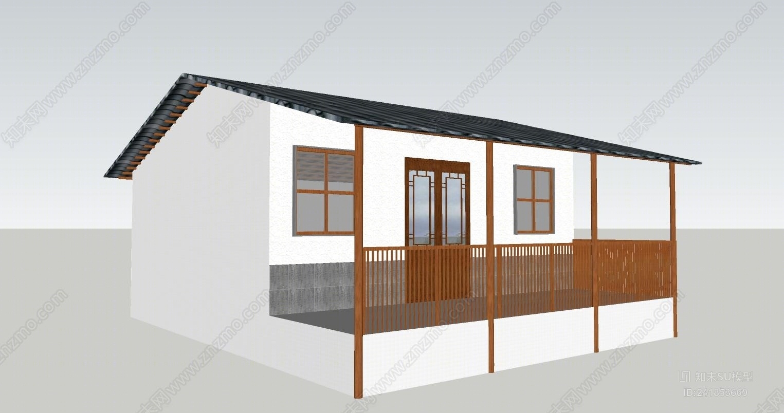 农村特色建筑SU模型下载【ID:241853660】