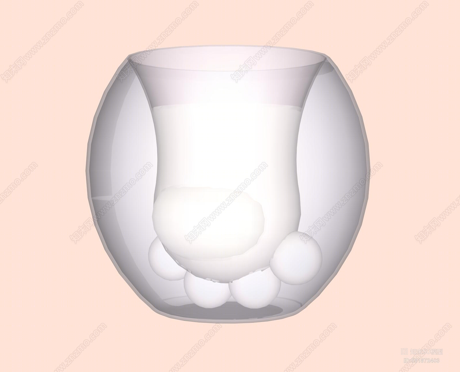 现代风格茶杯SU模型下载【ID:551872403】