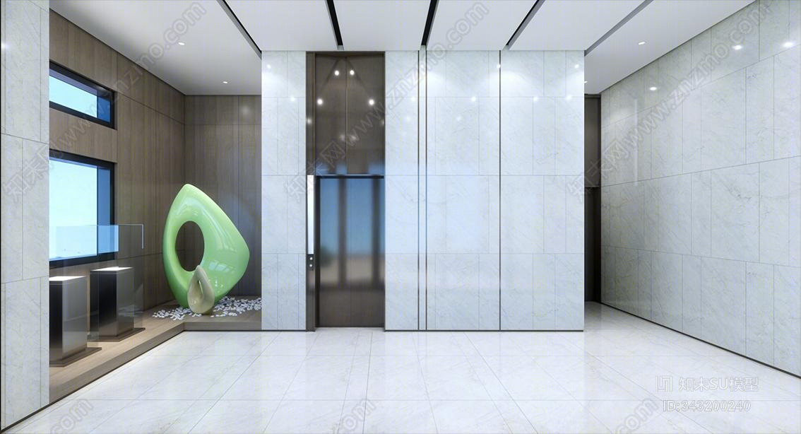 现代办公室SU模型下载【ID:343200240】