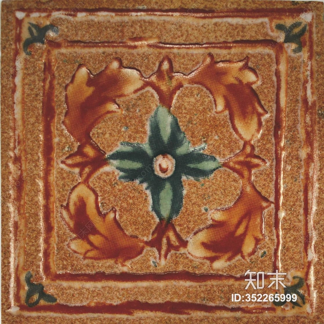 高清仿古砖贴图角花边带贴图下载【ID:352265999】