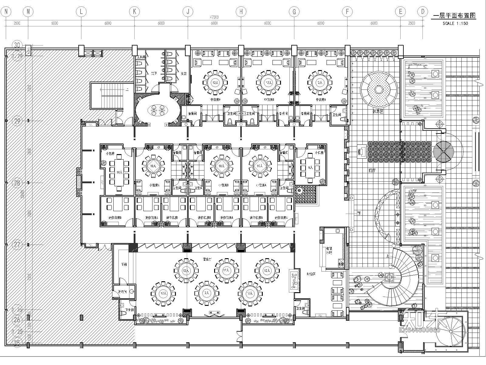 AB_Concept-安徽豪华海鲜酒家设计装修图cad施工图下载【ID:644600660】