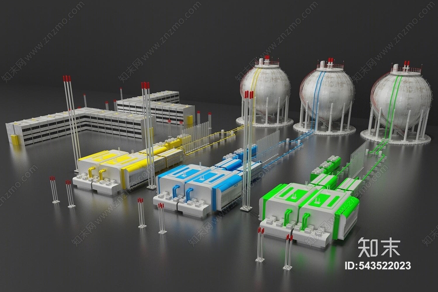现代工业设备3D模型下载【ID:543522023】_知末3d模型网