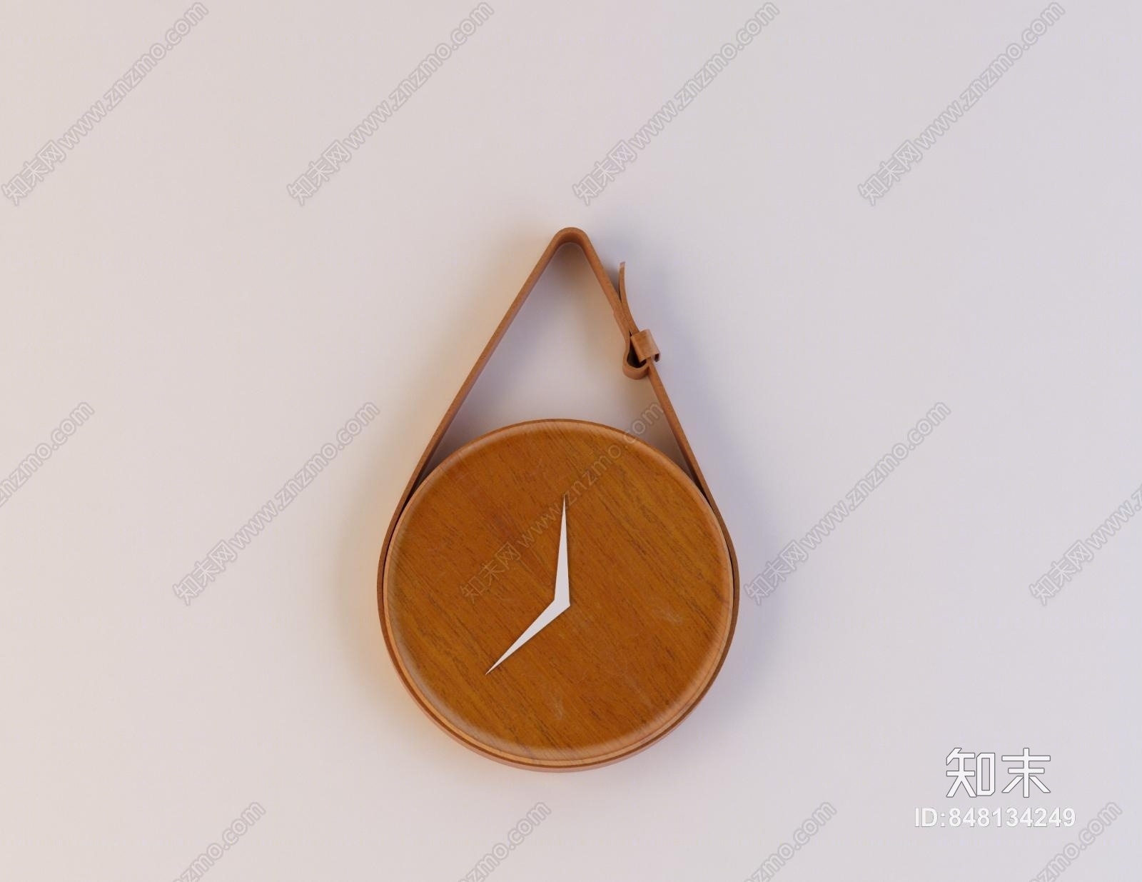 简欧陈设挂钟摆件3D模型下载【ID:848134249】