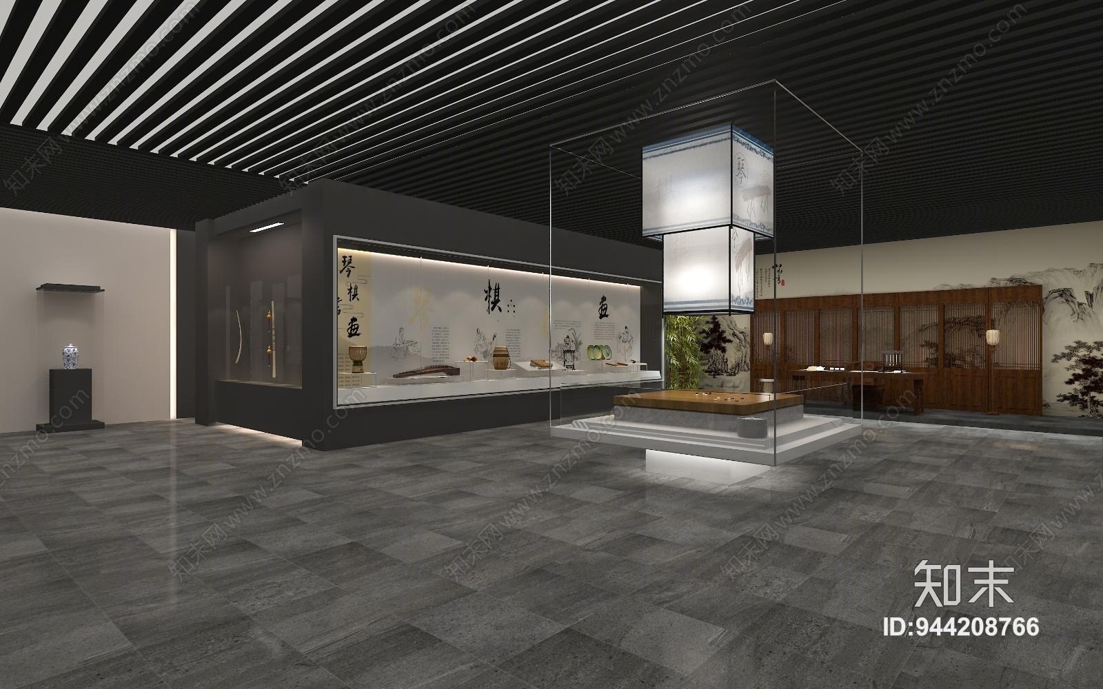 中式博物馆3D模型下载【ID:944208766】