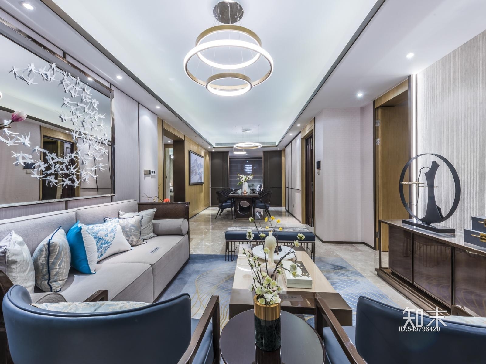 上海160户型大平层样板间丨施工图施工图下载【ID:549798420】