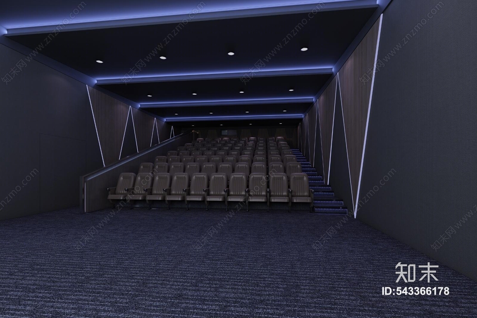 现代电影院3D模型下载【ID:543366178】