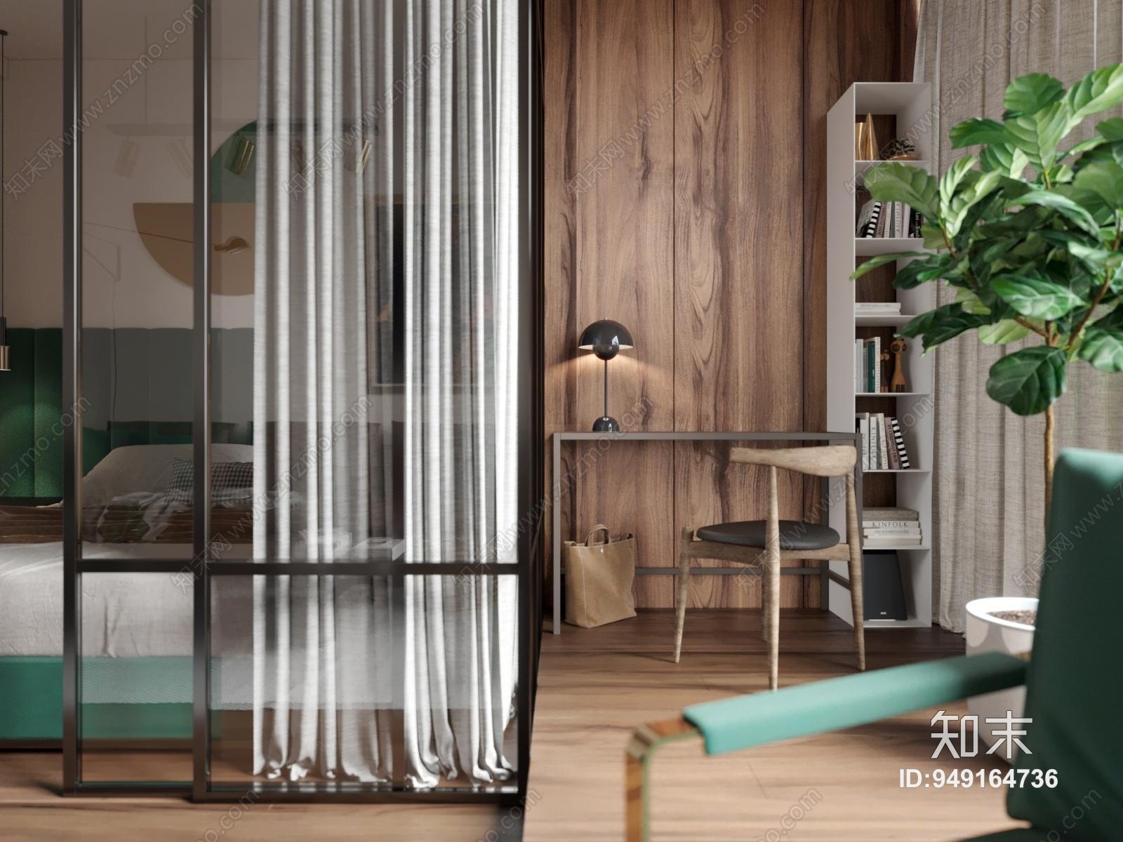 现代单身小公寓3D模型下载【ID:949164736】