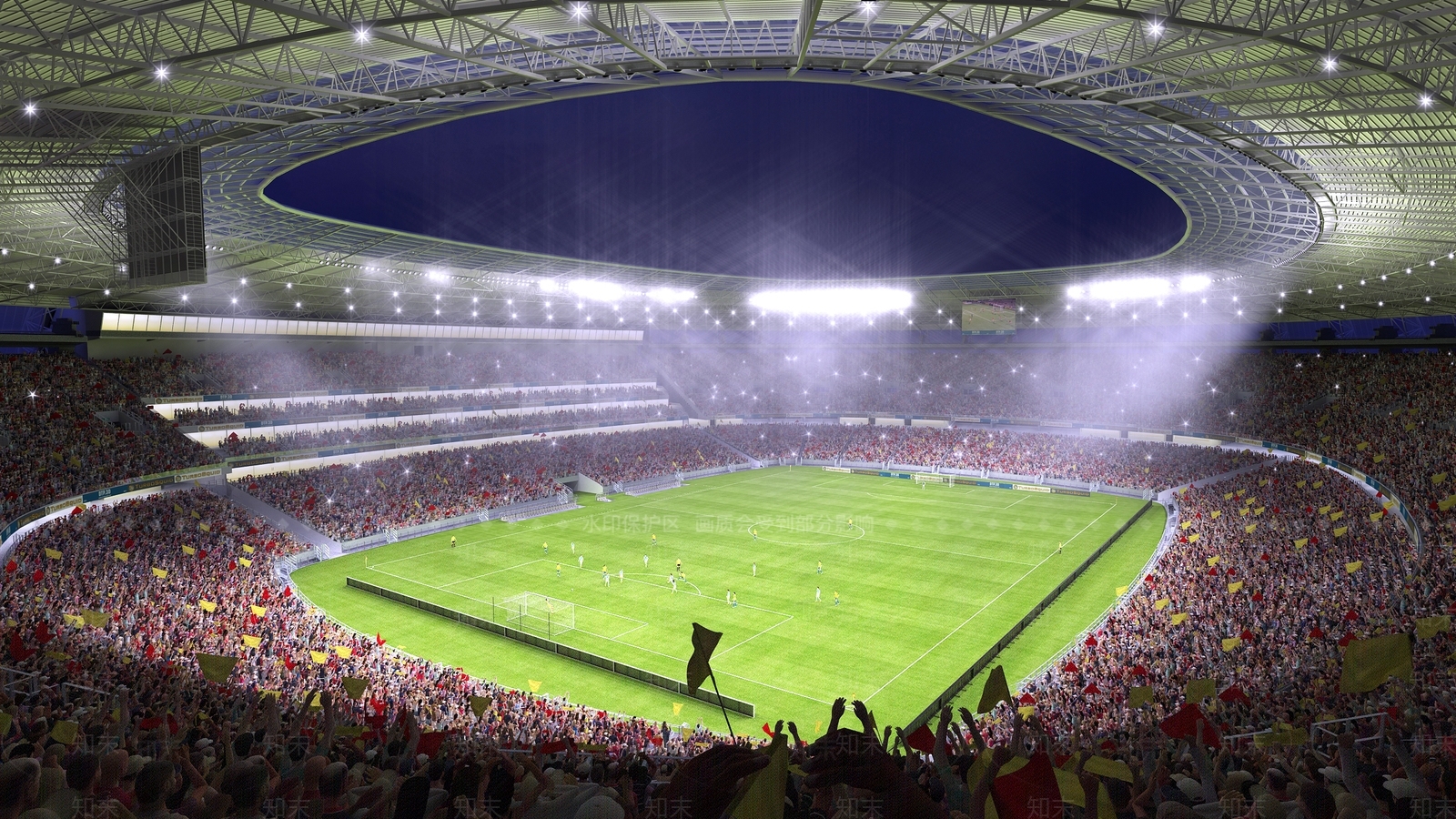 现代体育场3D模型下载【ID:435236985】