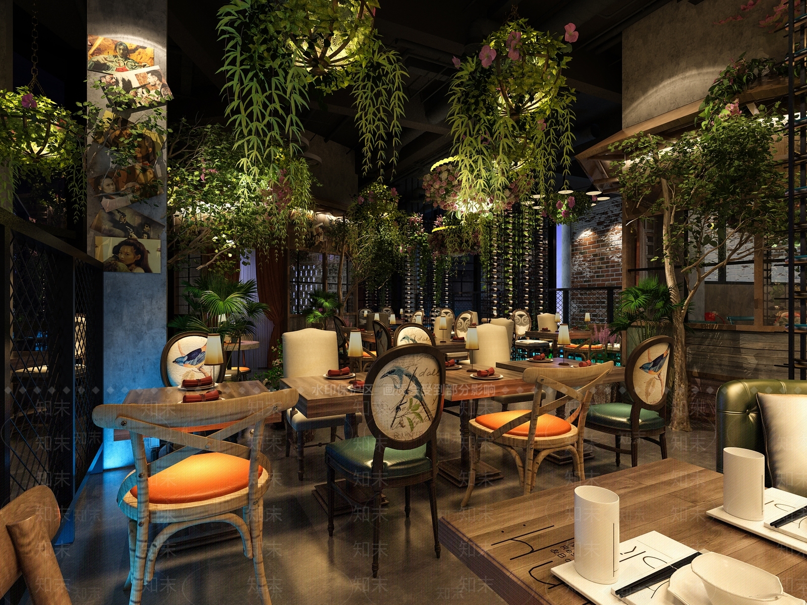 工业风清吧3D模型下载【ID:933496467】