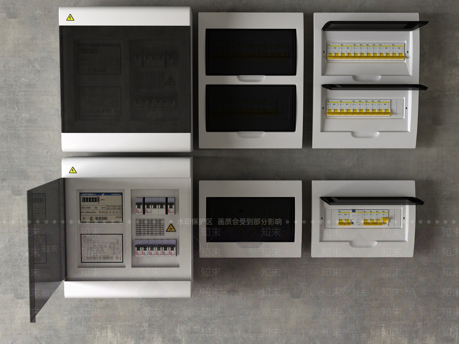 现代电表总开关3D模型下载【ID:733571664】