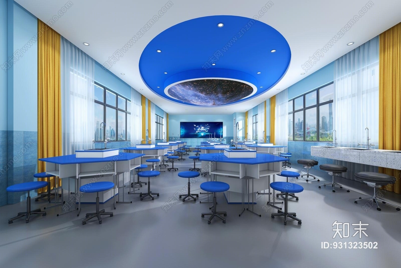 现代科学实验教师3D模型下载【ID:931323502】