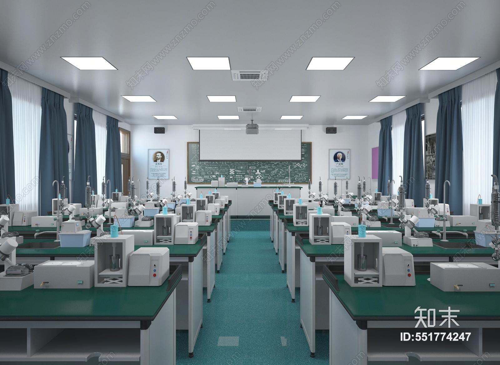 现代实验室3D模型下载【ID:551774247】