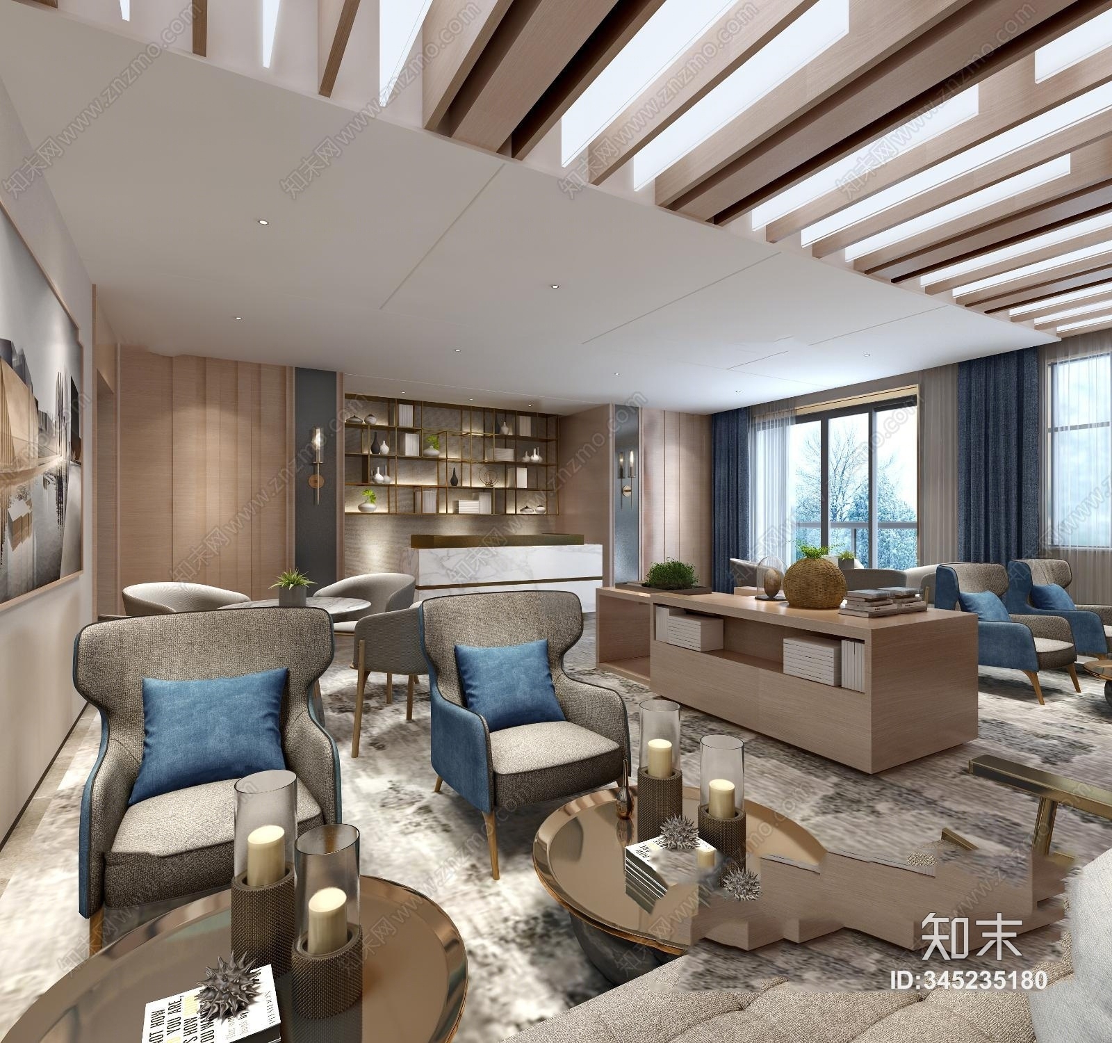 北欧茶餐厅3D模型下载【ID:345235180】