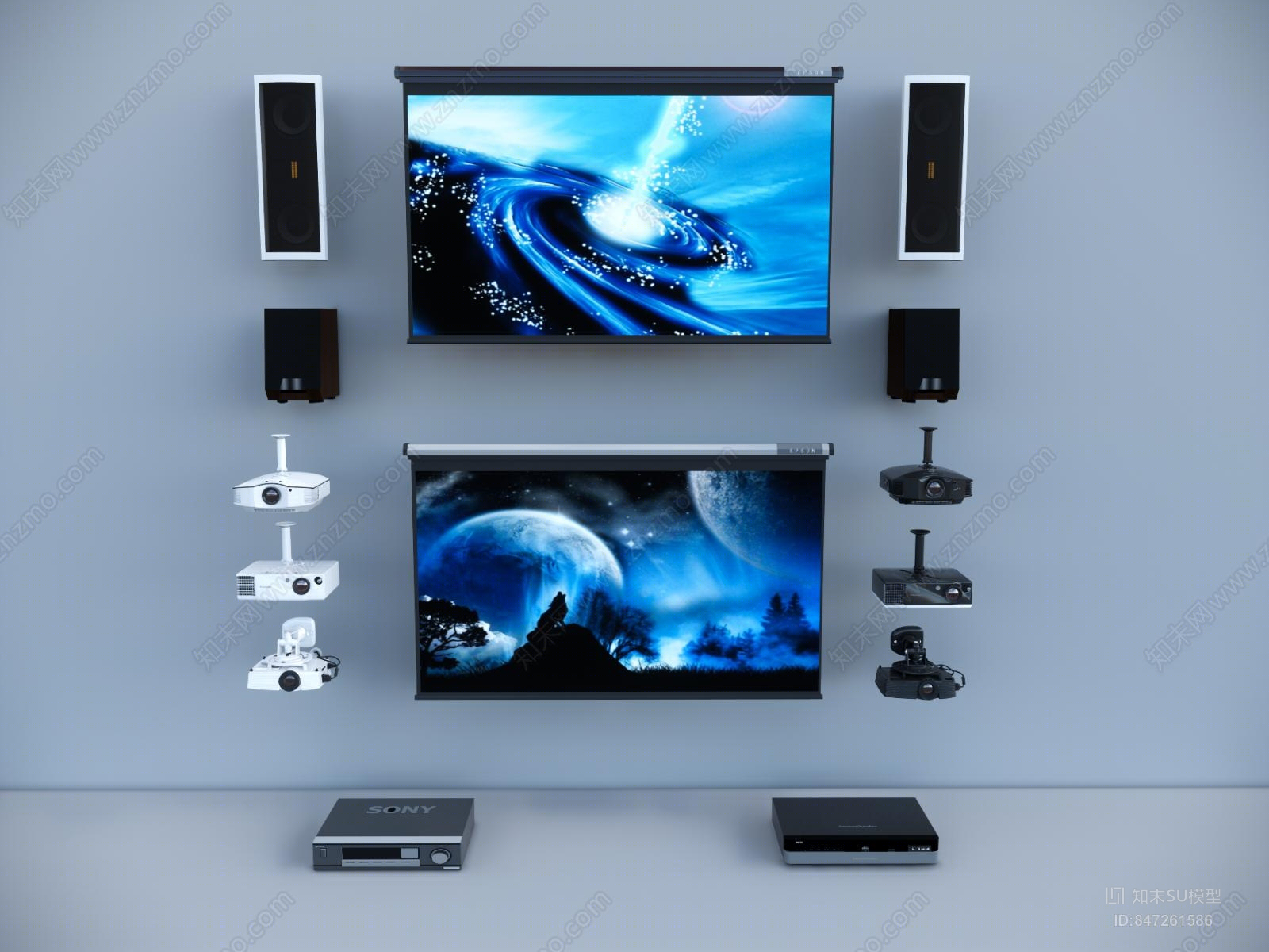 投影仪SU模型下载【ID:847261586】