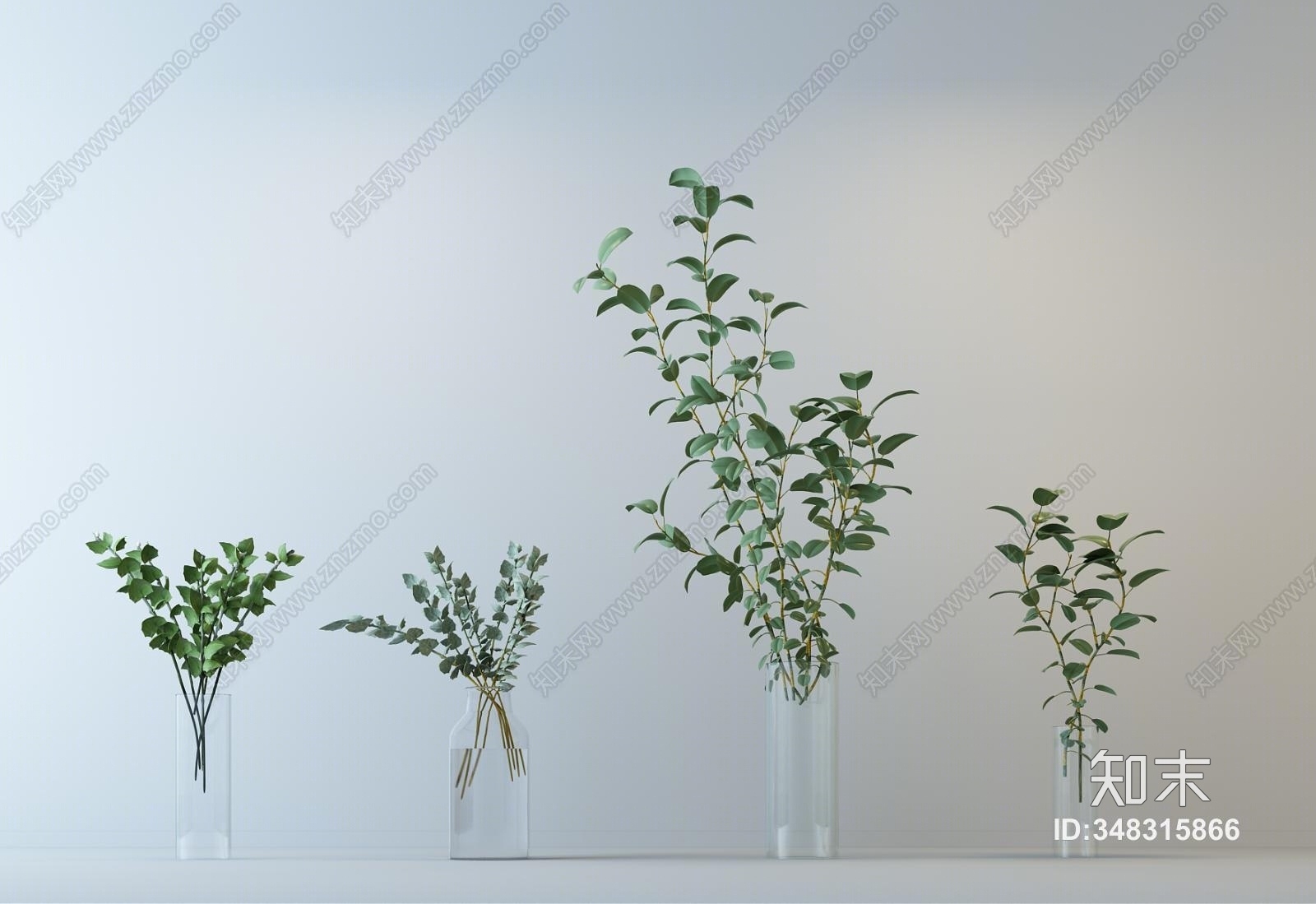 现代水生植物3D模型下载【ID:348315866】