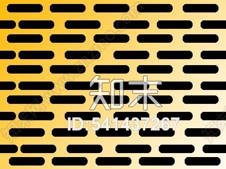 黄色条形金属板穿孔贴图下载【ID:541437267】