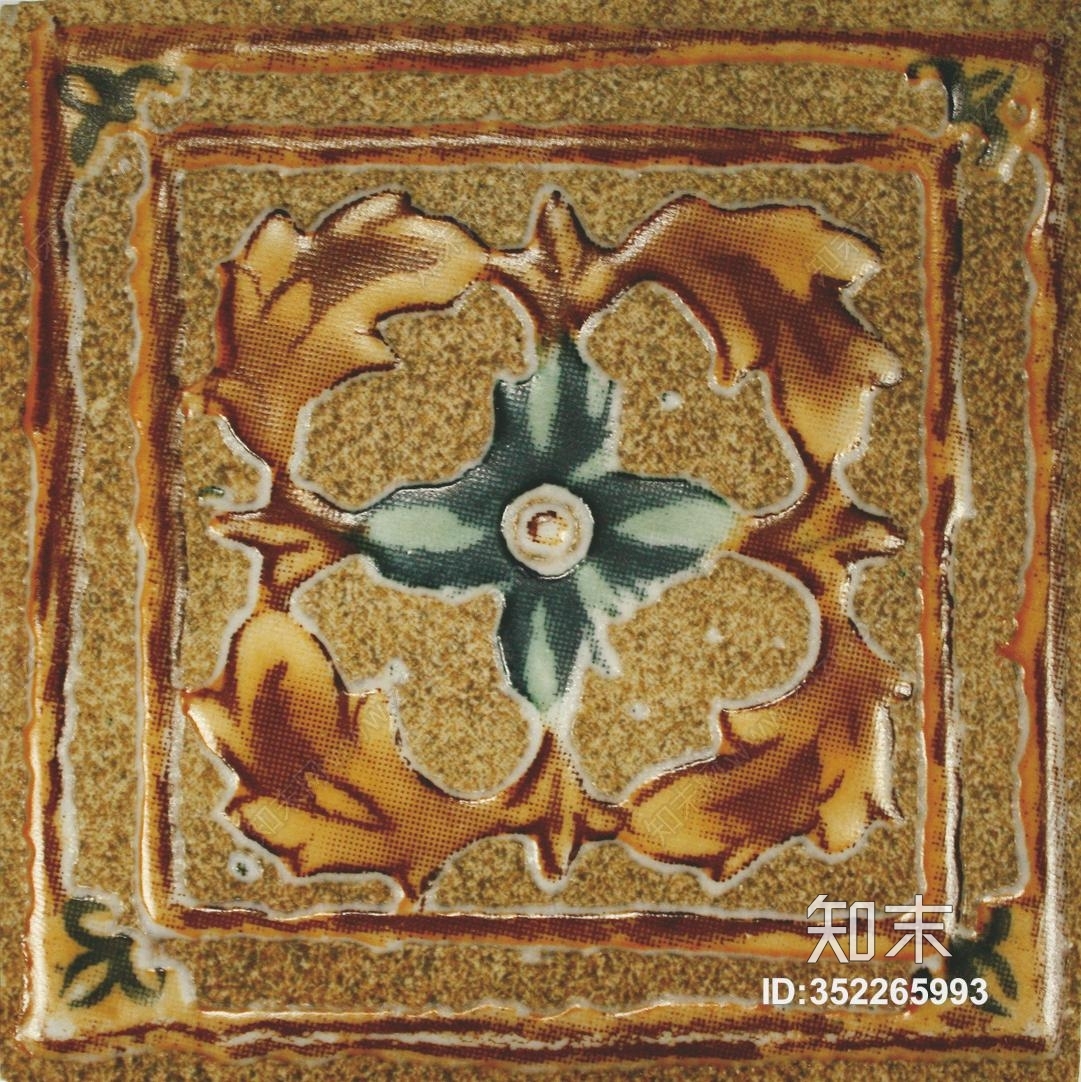 高清仿古砖贴图角花边带贴图下载【ID:352265993】