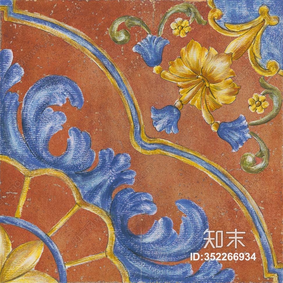 仿古砖高清贴图材质