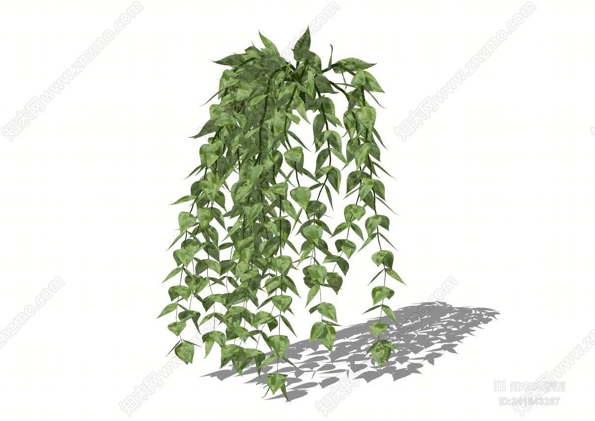 绿植墙SU模型下载【ID:241843267】