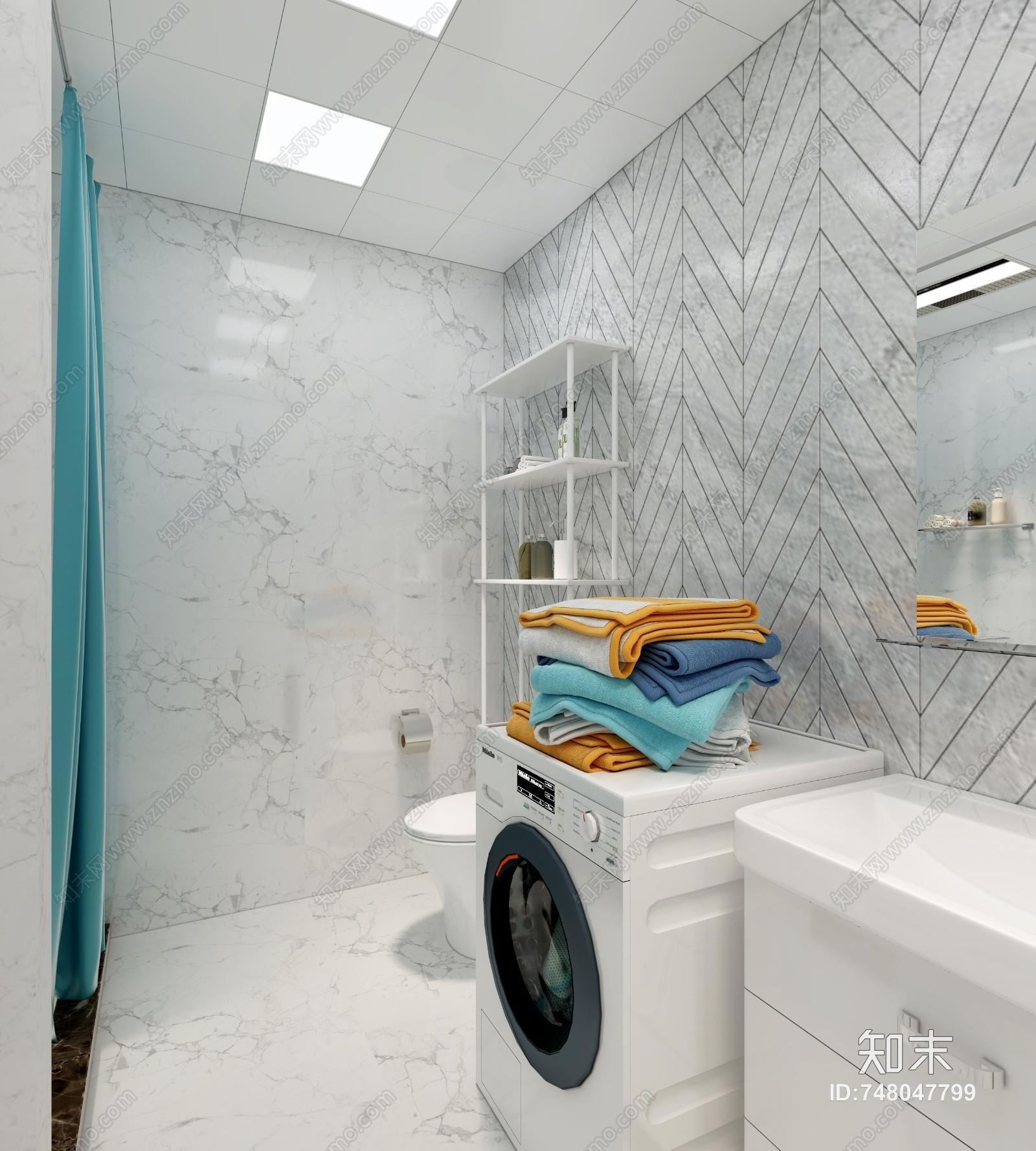 北欧单身公寓3D模型下载【ID:748047799】