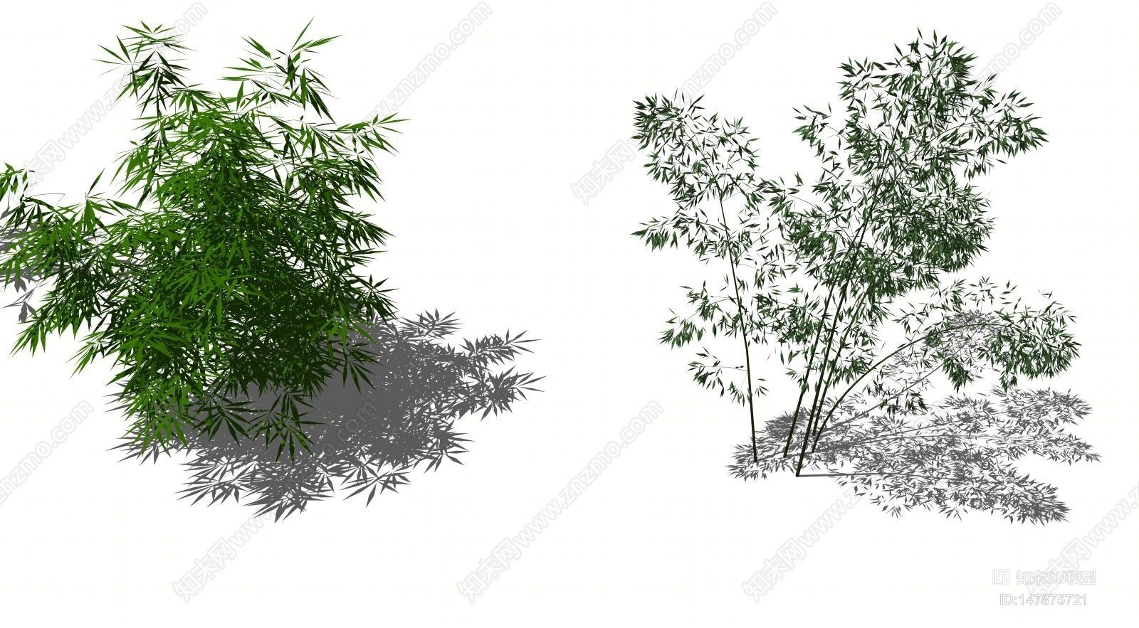 新中式竹文化植物竹子SU模型下载【ID:147875721】