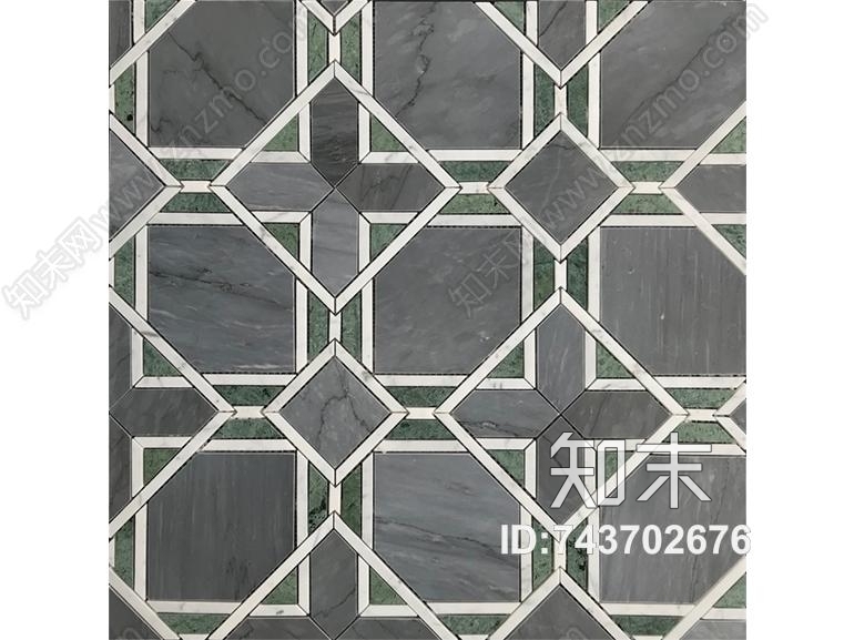 灰白大理石方形拼花贴图下载【ID:743702676】