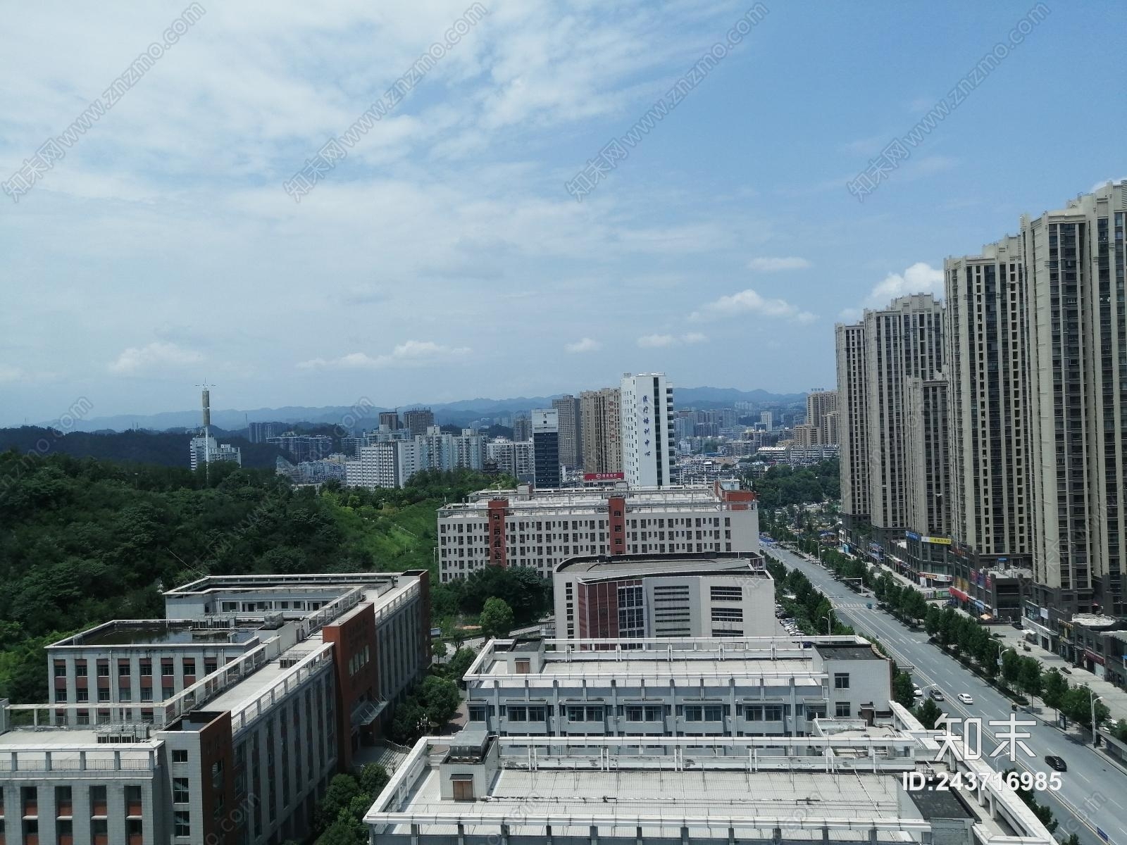 小区外景高清贴图材质