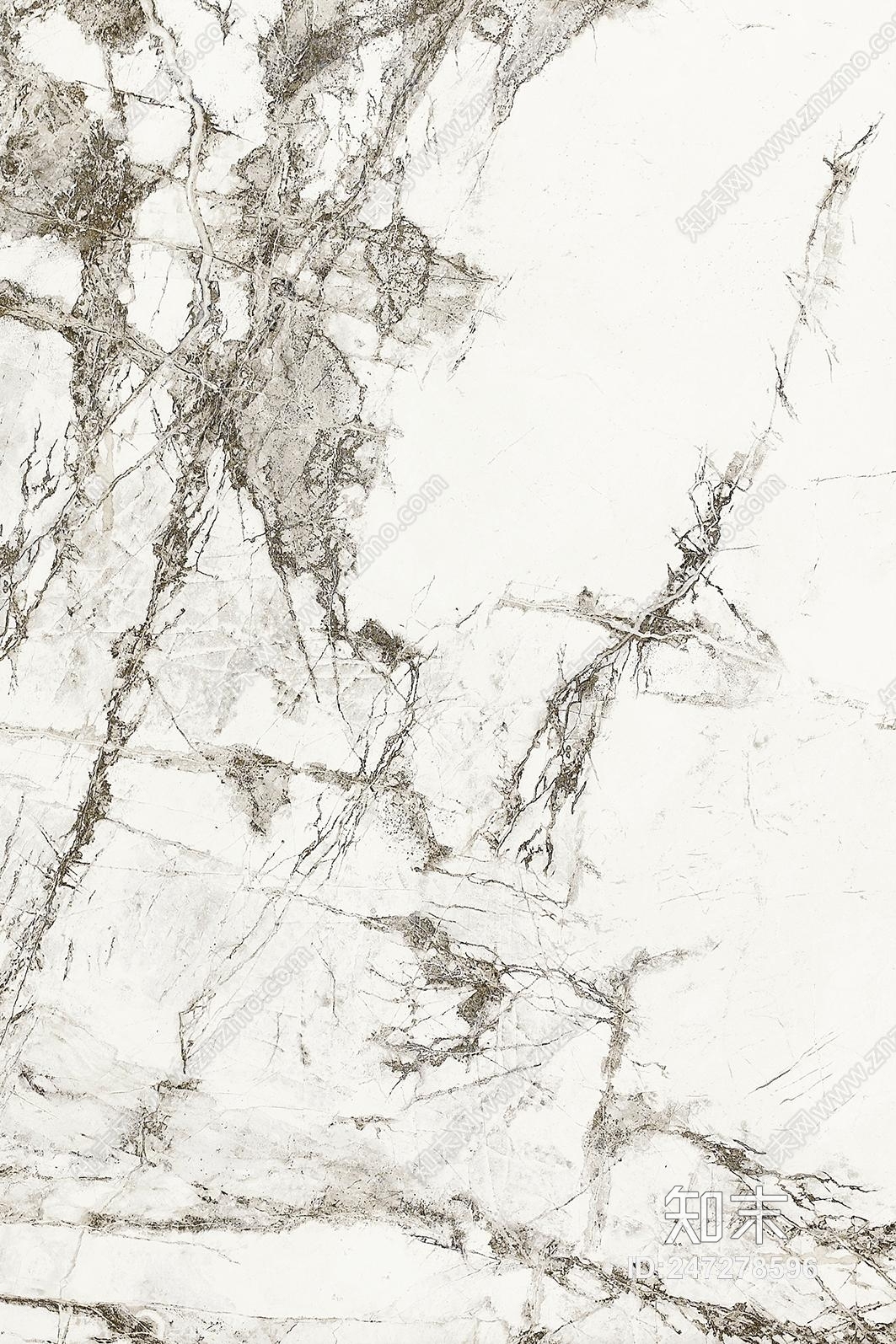 新中式高清白色水墨大理石瓷砖贴图贴图下载【ID:247278596】